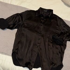 White fox large silky top